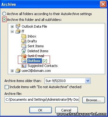 Outlook archive 2